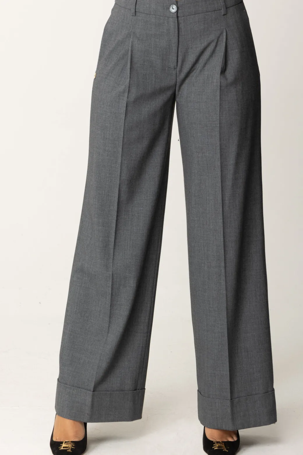 Manila Grace Pantaloni a Gamba LargaICE