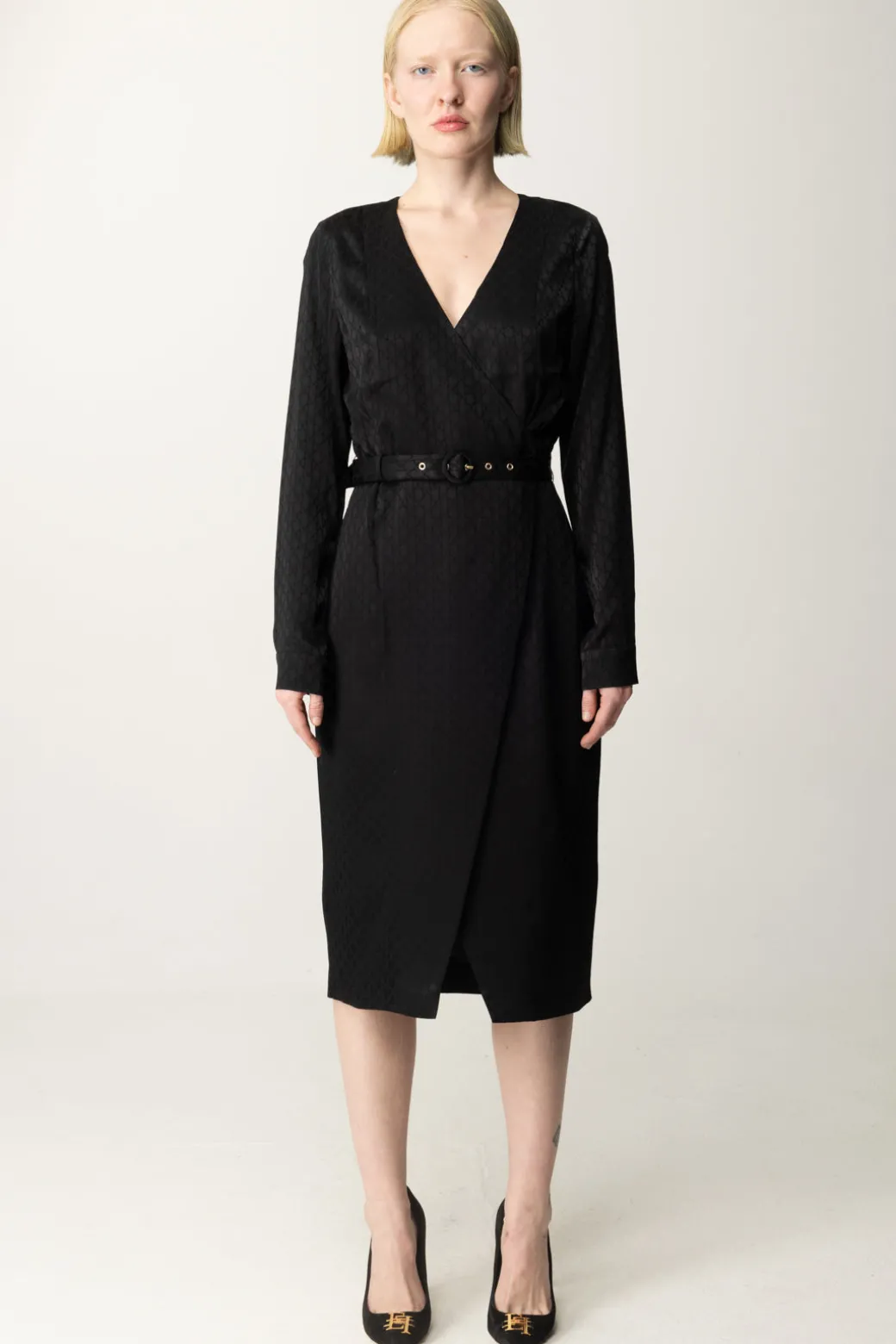 Marciano By Guess Abito Amalia Midi con CinturaJET BLACK A996