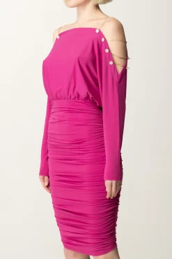 Marciano By Guess Abito Drappeggiato Adri con Catene GioielloPINK DAISY
