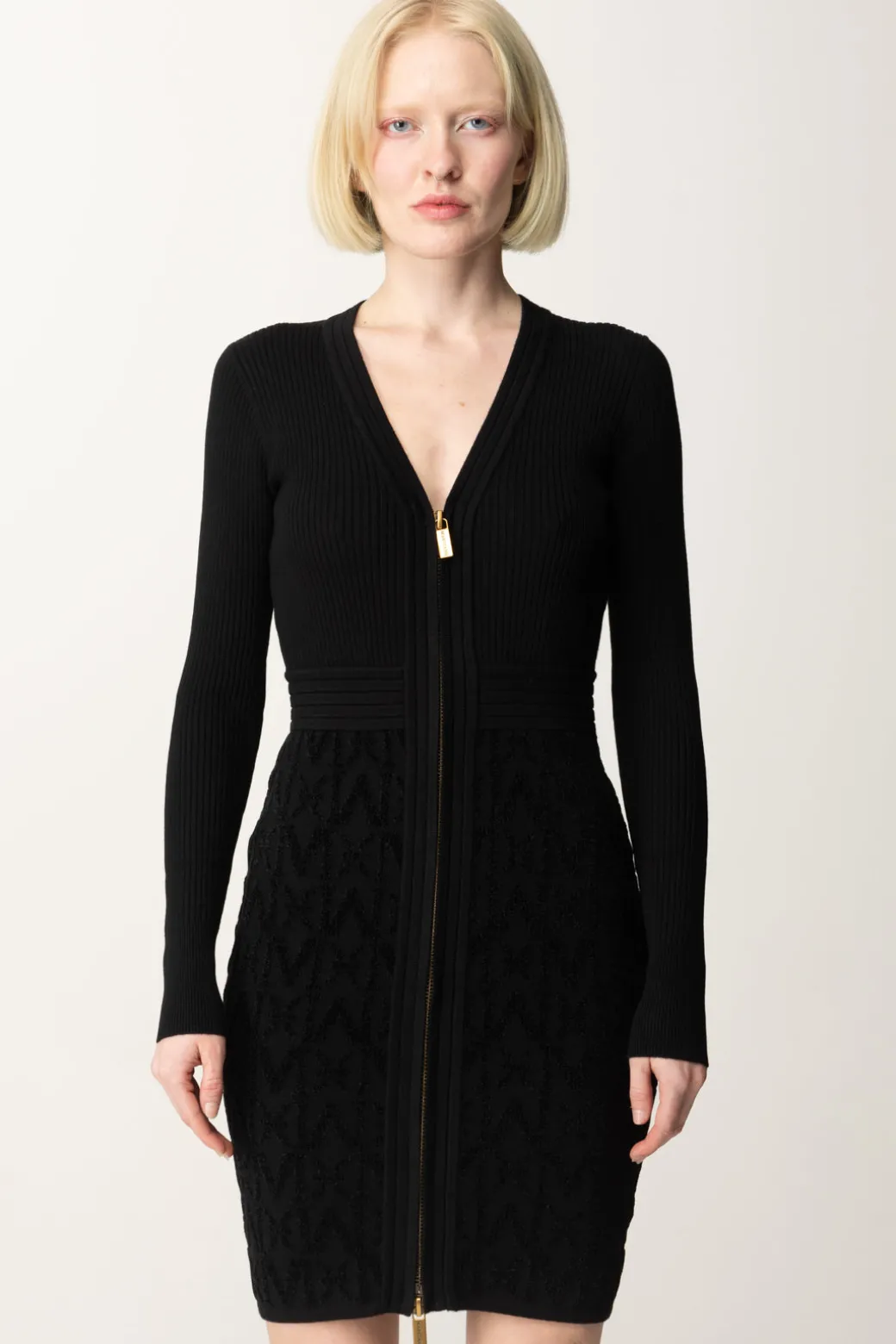 Marciano By Guess Abito In Maglia Herminone con Fantasia LogoJET BLACK A996