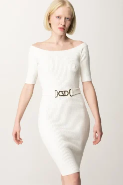 Marciano By Guess Abito In Maglia Off-shoulder con CinturaPALE PEARL