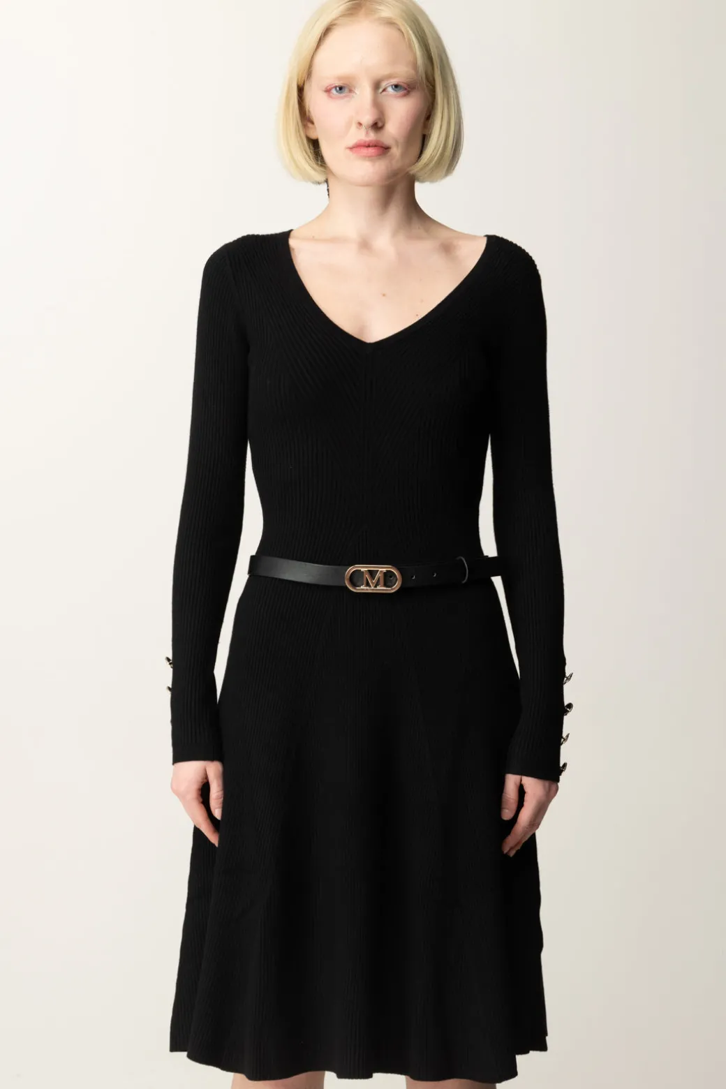 Marciano By Guess Abito In Maglia Luna con CinturaJET BLACK A996