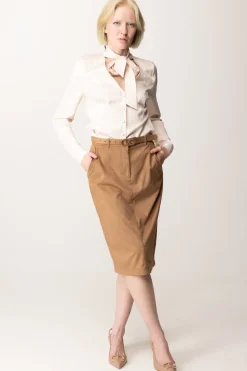 Marciano By Guess Blusa In Satin con FusciaccaSAND GRAIN MONOGRAM