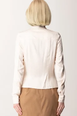 Marciano By Guess Blusa In Satin con FusciaccaSAND GRAIN MONOGRAM