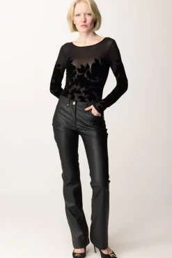 Marciano By Guess Body Dream Weaver con Dettagli Floreali In VellutoJET BLACK A996