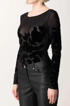 Marciano By Guess Body Dream Weaver con Dettagli Floreali In VellutoJET BLACK A996