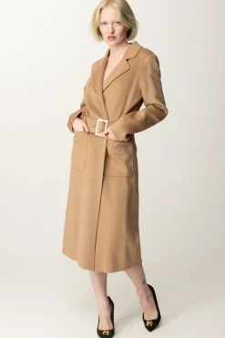 Marciano By Guess Cappotto Clara con Cintura In Misto LanaHERB TAN MULTI