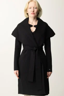 Marciano By Guess Cappotto Carrie con Cintura e Collo OversizeJET BLACK A996
