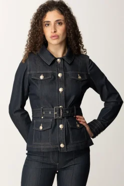 Marciano By Guess Giacca In Jeans Maya con CinturaDARK BLUE