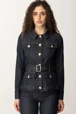 Marciano By Guess Giacca In Jeans Maya con CinturaDARK BLUE