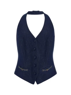 Marciano By Guess Gilet In JeansDARK WASH