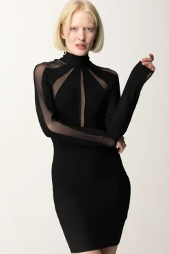 Marciano By Guess Mini Abito con Tulle Motion Ls BandageJET BLACK A996