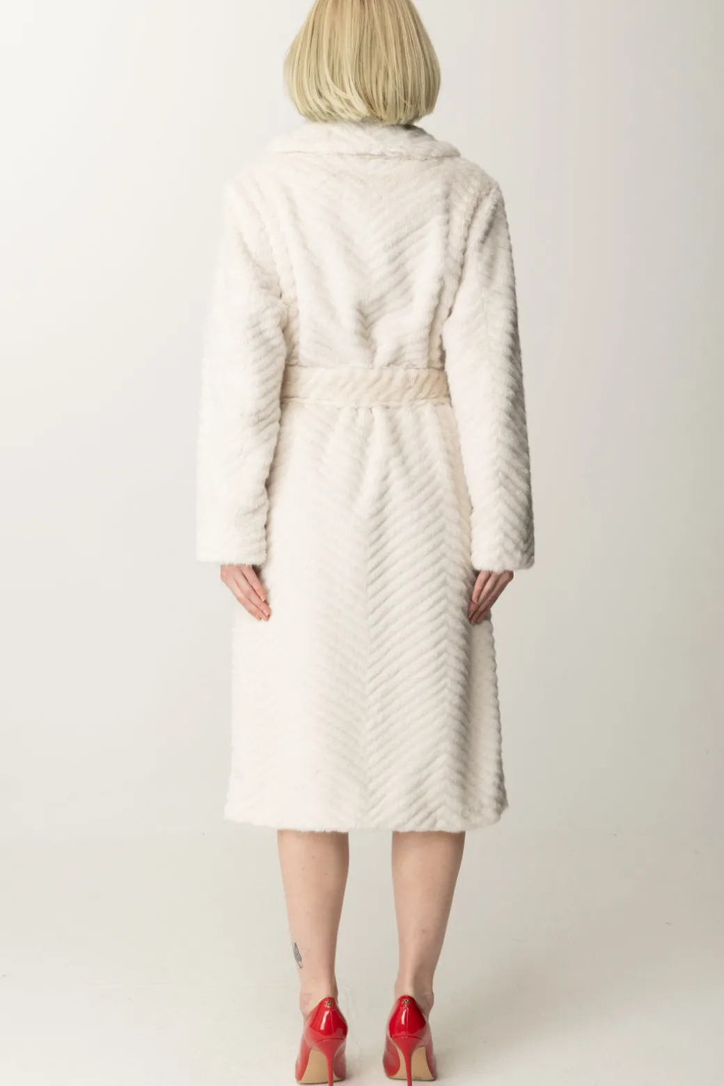 Marciano By Guess Pelliccia Claire In Materiale SinteticoPALE PEARL MULTI