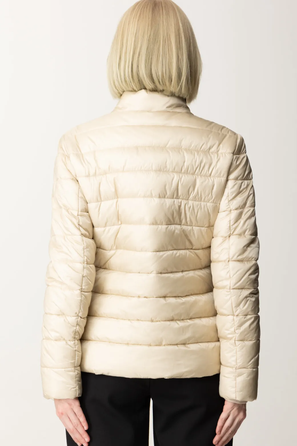 Marciano By Guess Piumino Corto Avery con FoulardEGGSHELL ECRU MULTI