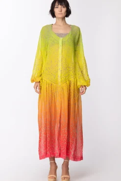 Me Fui Abito Lungo con Stampa MulticolorFANTASIA