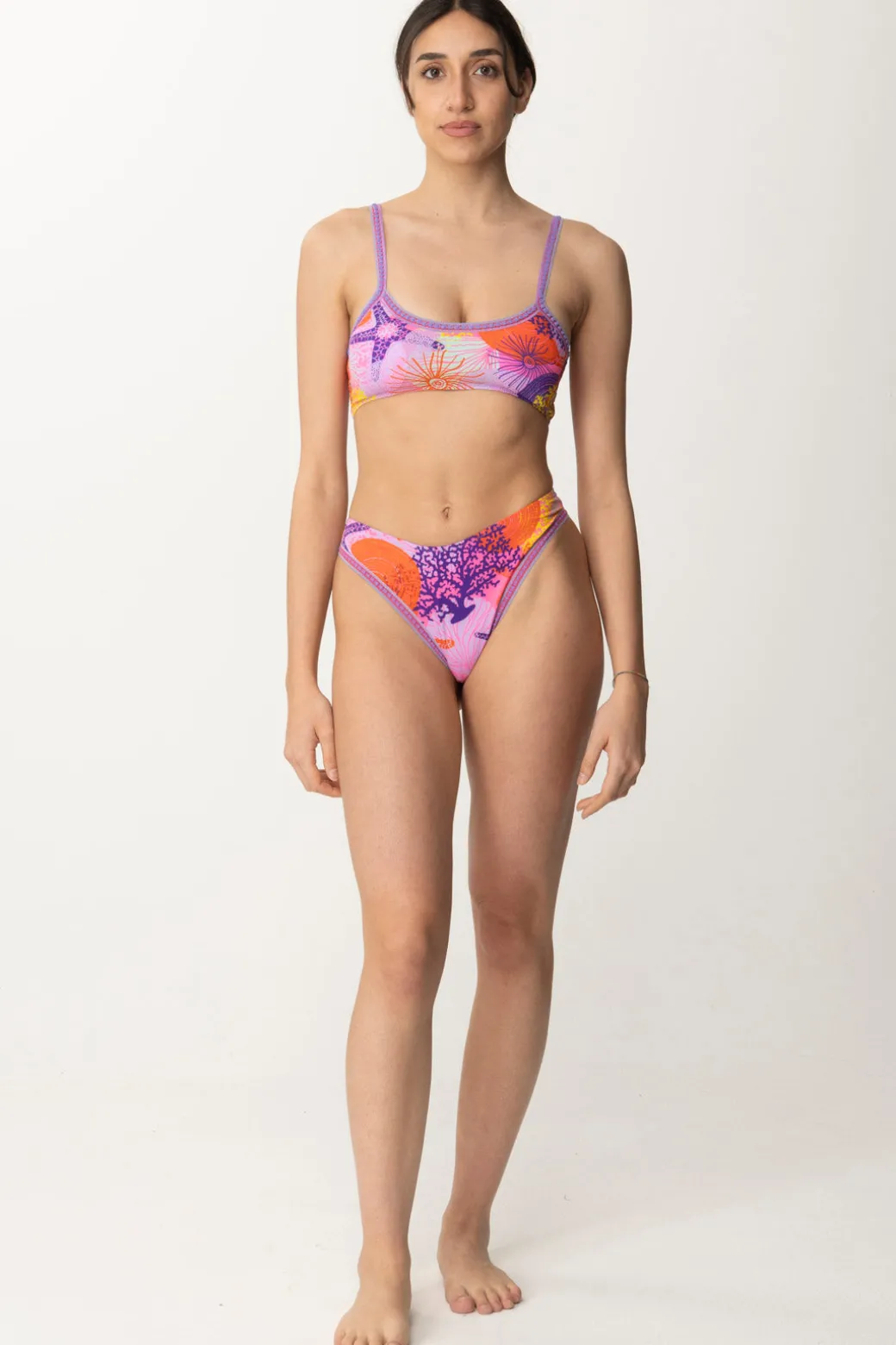 Me Fui Bikini a Top con Stampa SeashellFANTASIA