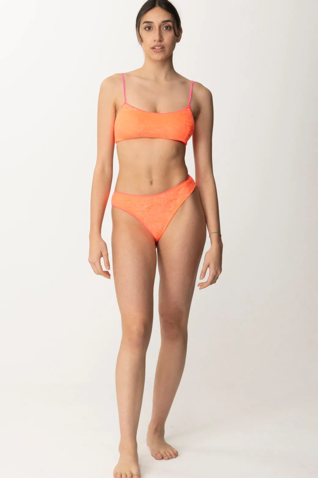 Me Fui Bikini a Top In Ciniglia con Slip FissoFUXIA