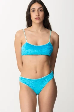Me Fui Bikini a Top In Ciniglia con Slip FissoBLUE