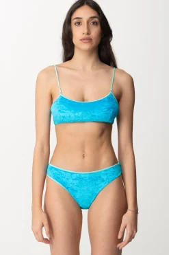 Me Fui Bikini a Top In Ciniglia con Slip FissoBLUE