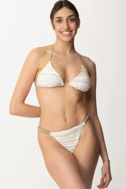 Me Fui Bikini a Triangolo con Intreccio Al FiancoBEIGE