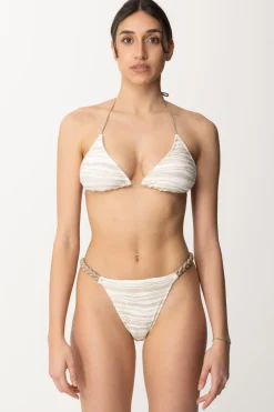 Me Fui Bikini a Triangolo con Intreccio Al FiancoBEIGE