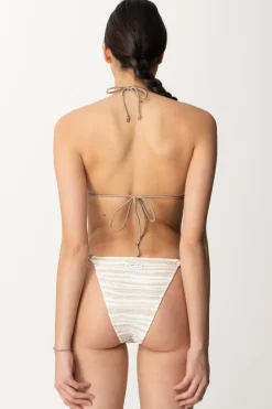 Me Fui Bikini a Triangolo con Intreccio Al FiancoBEIGE