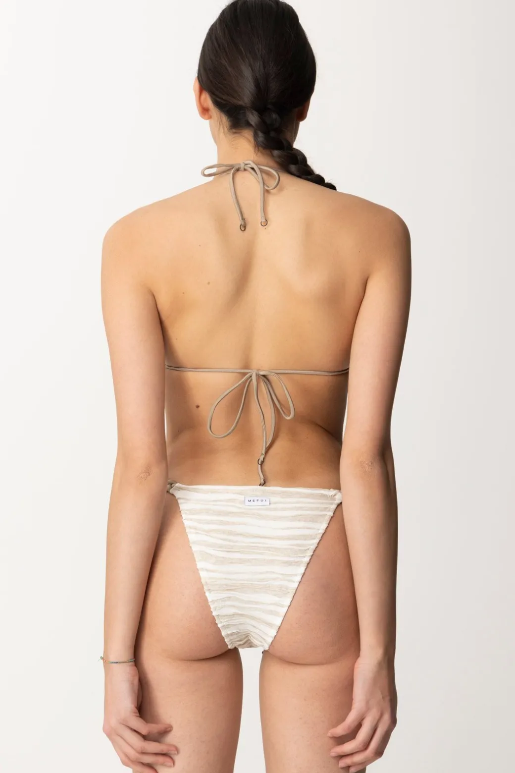 Me Fui Bikini a Triangolo con Intreccio Al FiancoBEIGE
