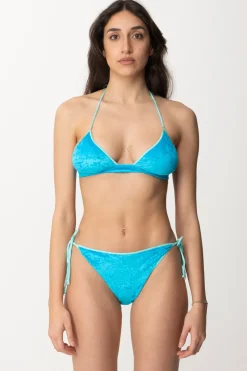 Me Fui Bikini a Triangolo In Ciniglia con Fascia Al SenoBLUE