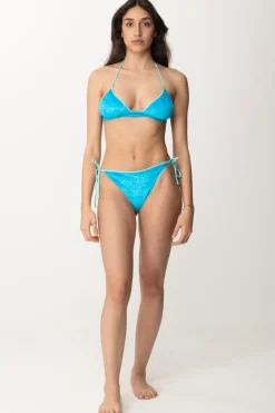 Me Fui Bikini a Triangolo In Ciniglia con Fascia Al SenoBLUE