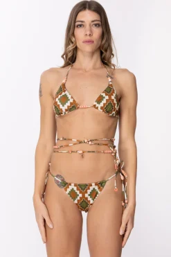 Me Fui Bikini Triangolo con Lacci Lunghi con PerlineFANTASIA