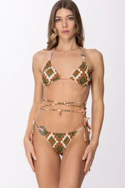 Me Fui Bikini Triangolo con Lacci Lunghi con PerlineFANTASIA