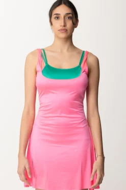 Me Fui Mini Abito Doppiato In LycraFUXIA