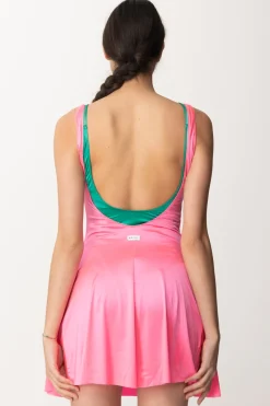 Me Fui Mini Abito Doppiato In LycraFUXIA