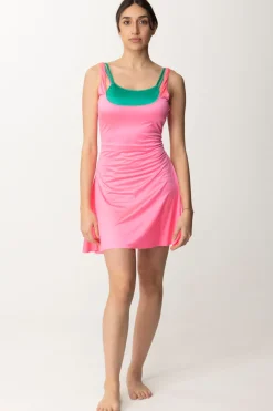 Me Fui Mini Abito Doppiato In LycraFUXIA