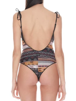 Me Fui Monokini Scollo a V Stampa MessiacanaFANTASIA