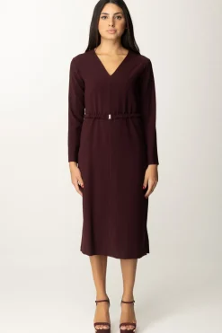 Meme Road Abito Nero MidiMELANZANA