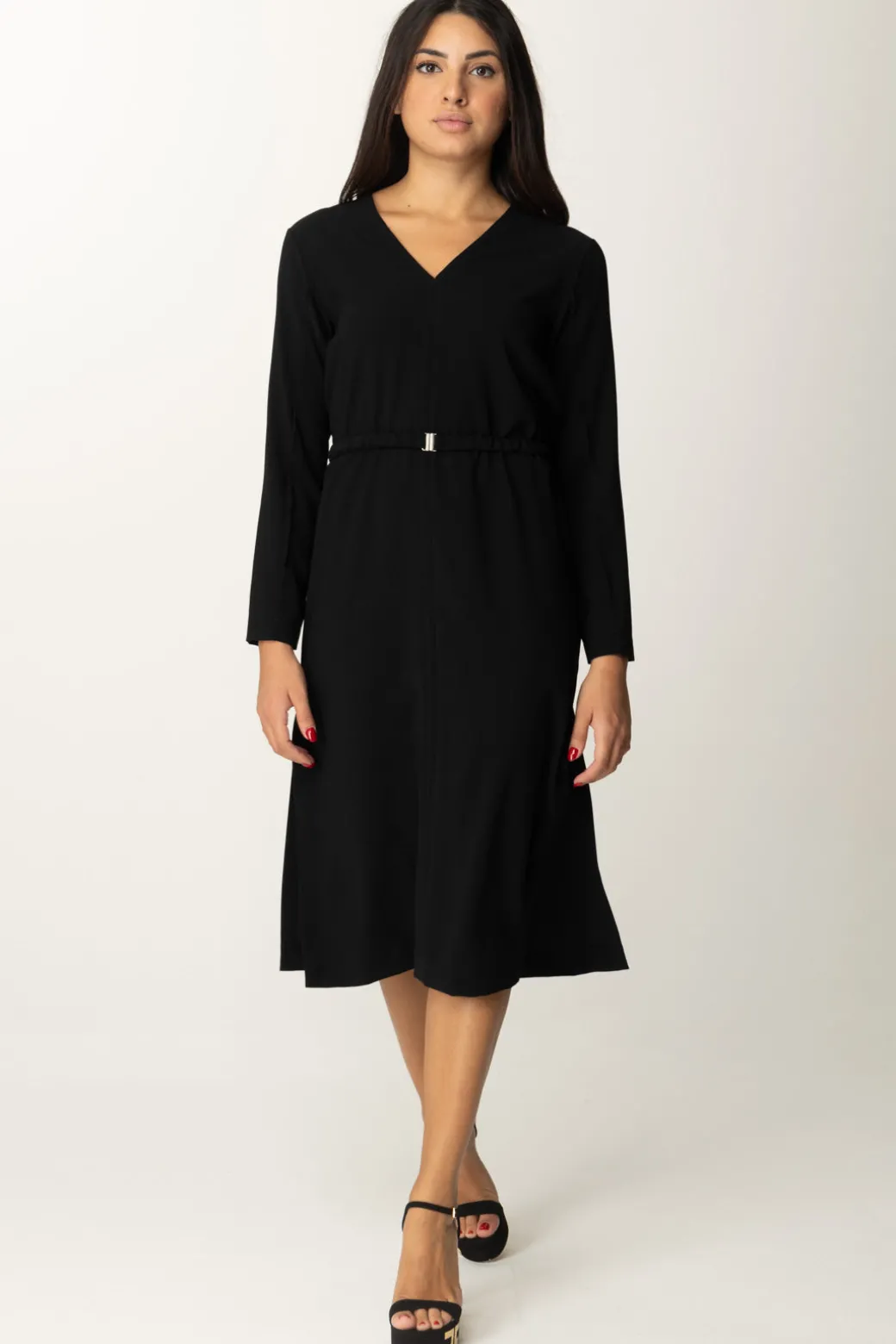 Meme Road Abito Nero MidiNERO