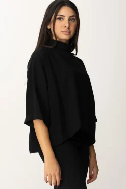 Meme Road Blusa a Collo AltoNERO