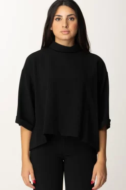 Meme Road Blusa a Collo AltoNERO