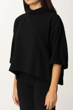 Meme Road Blusa a Collo AltoNERO