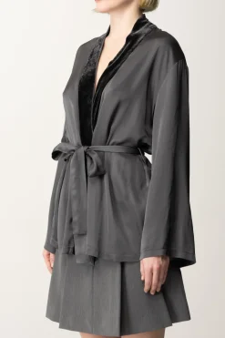 Meme Road Kimono In SatinVULCANO