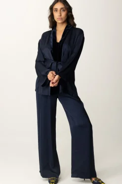 Meme Road Kimono In SatinBLU