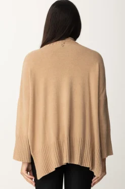 Meme Road Maglia Svasata con Spacchi LateraliCAMMELLO