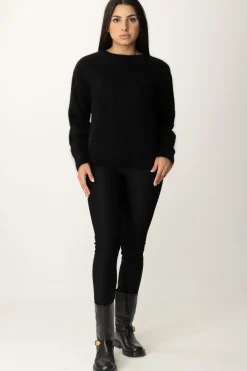 Meme Road Maglioncino con Bottoncini Sul RetroNERO