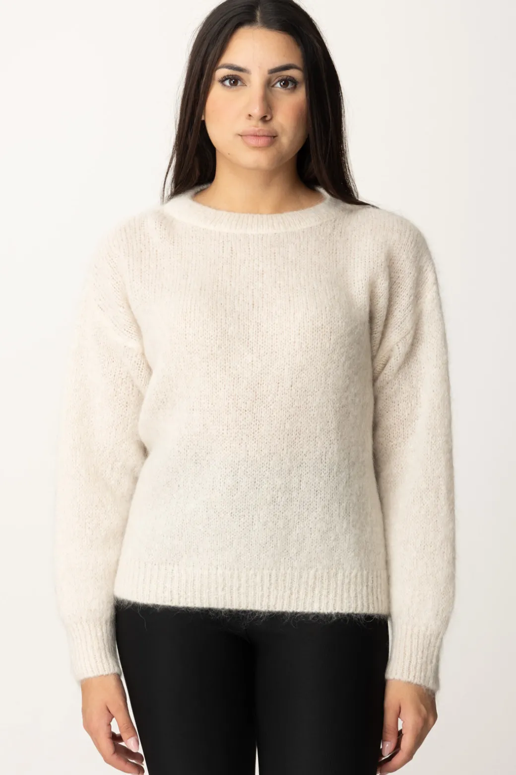 Meme Road Maglioncino con Bottoncini Sul RetroPANNA