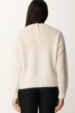 Meme Road Maglioncino con Bottoncini Sul RetroPANNA