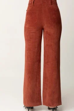 Meme Road Pantaloni a Coste In VellutoCOGNAC