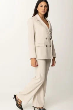 Meme Road Pantaloni a Coste In VellutoPANNA