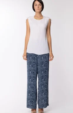 Michael Kors Blusa In Seta Smanicata con CatenaBIANCO