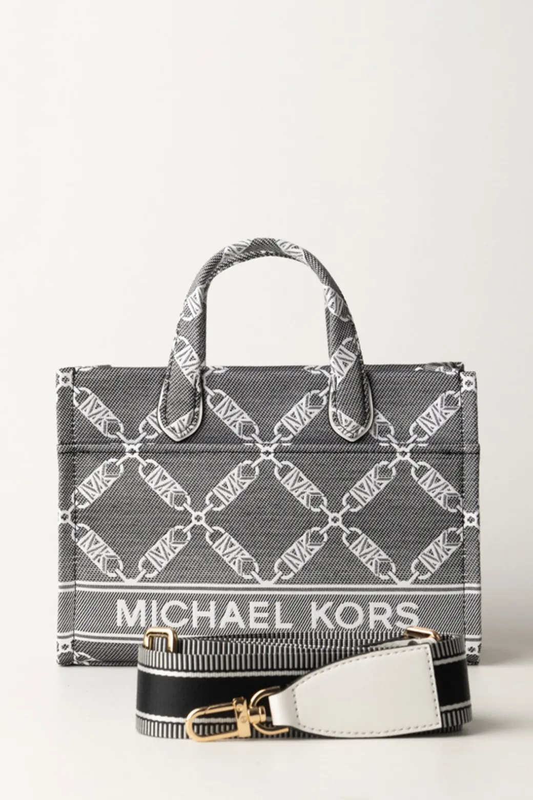 Michael Kors Borsa Tote Gigi PiccolaBLK/OPTICWHT
